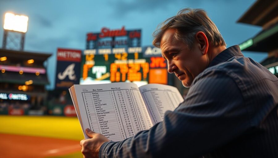 reading baseball box scores