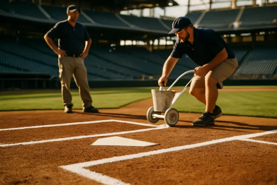 Rays Forever Home ballpark concept with fans near the field in Tampa