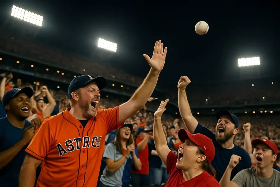 Rivalry Weekend 2026 matchup scene with fans split between two baseball teams