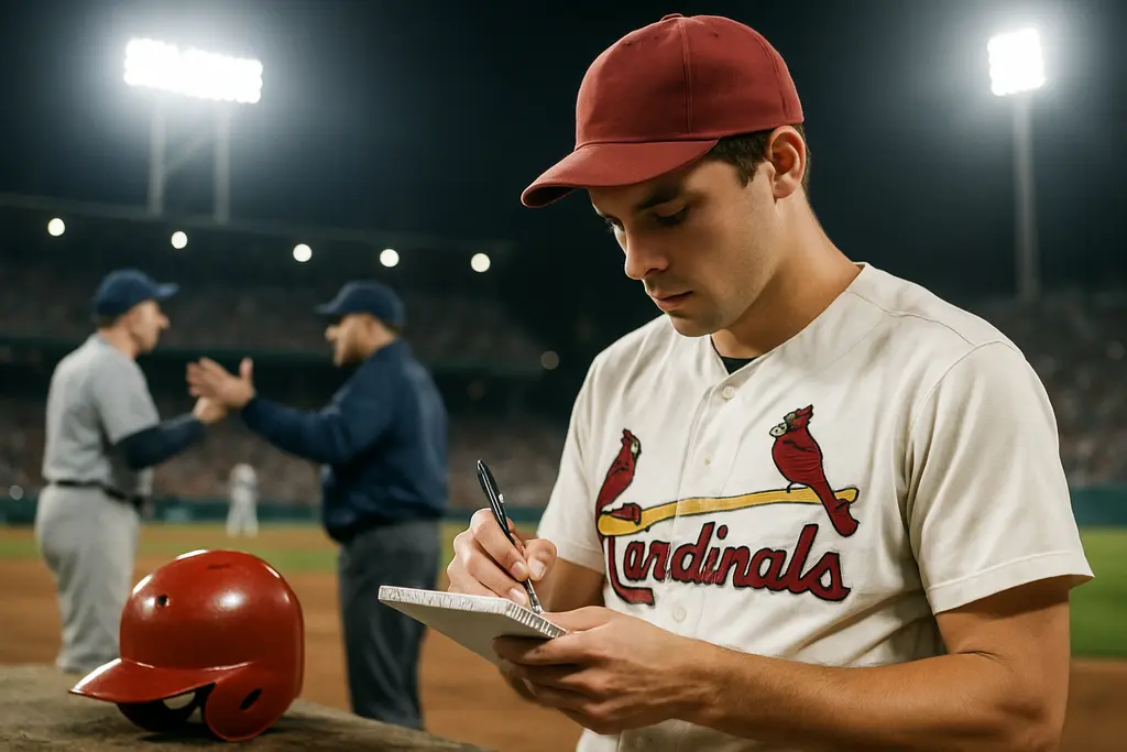 Cardinals Draft Class scouting room with reports, player cards, and draft boards
