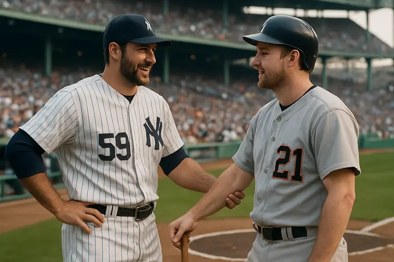 Bullpen pitchers and bench players watching a close late-season game
