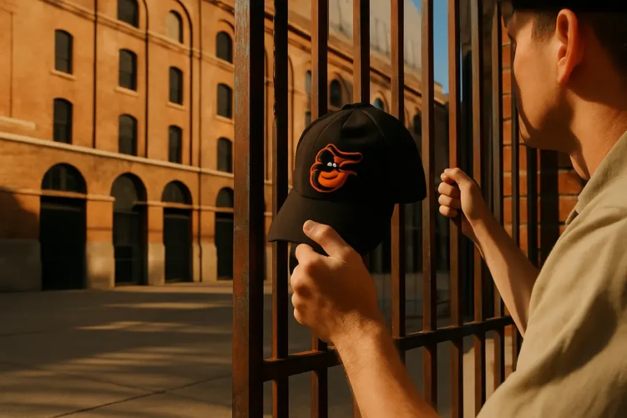 MLB infrastructure investment shown through a downtown ballpark and surrounding streets