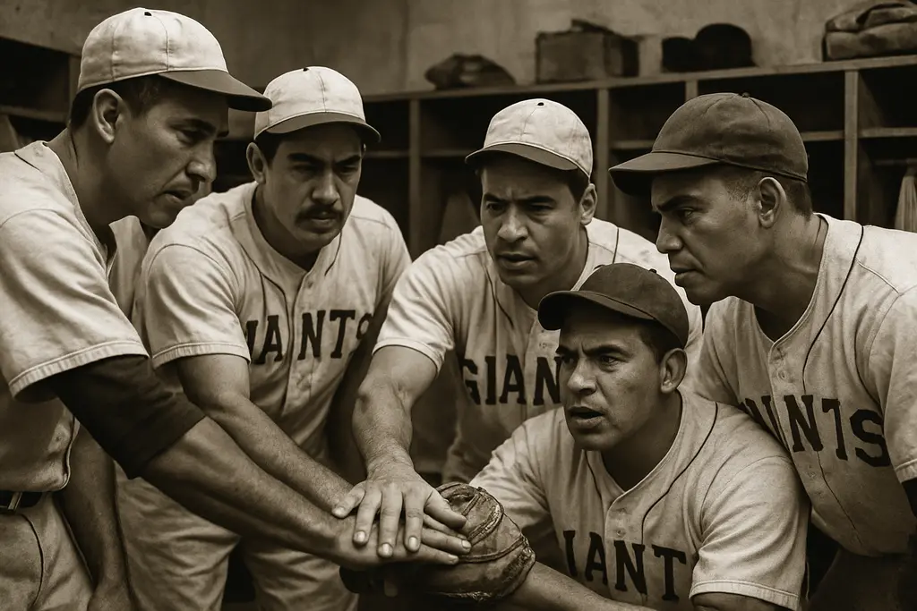 Latinx October impact shown through a postseason baseball scene with a pitcher and packed stands